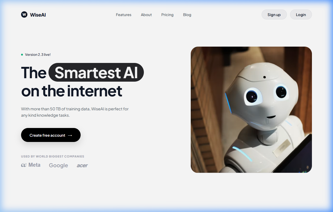 Wise AI Mockup
